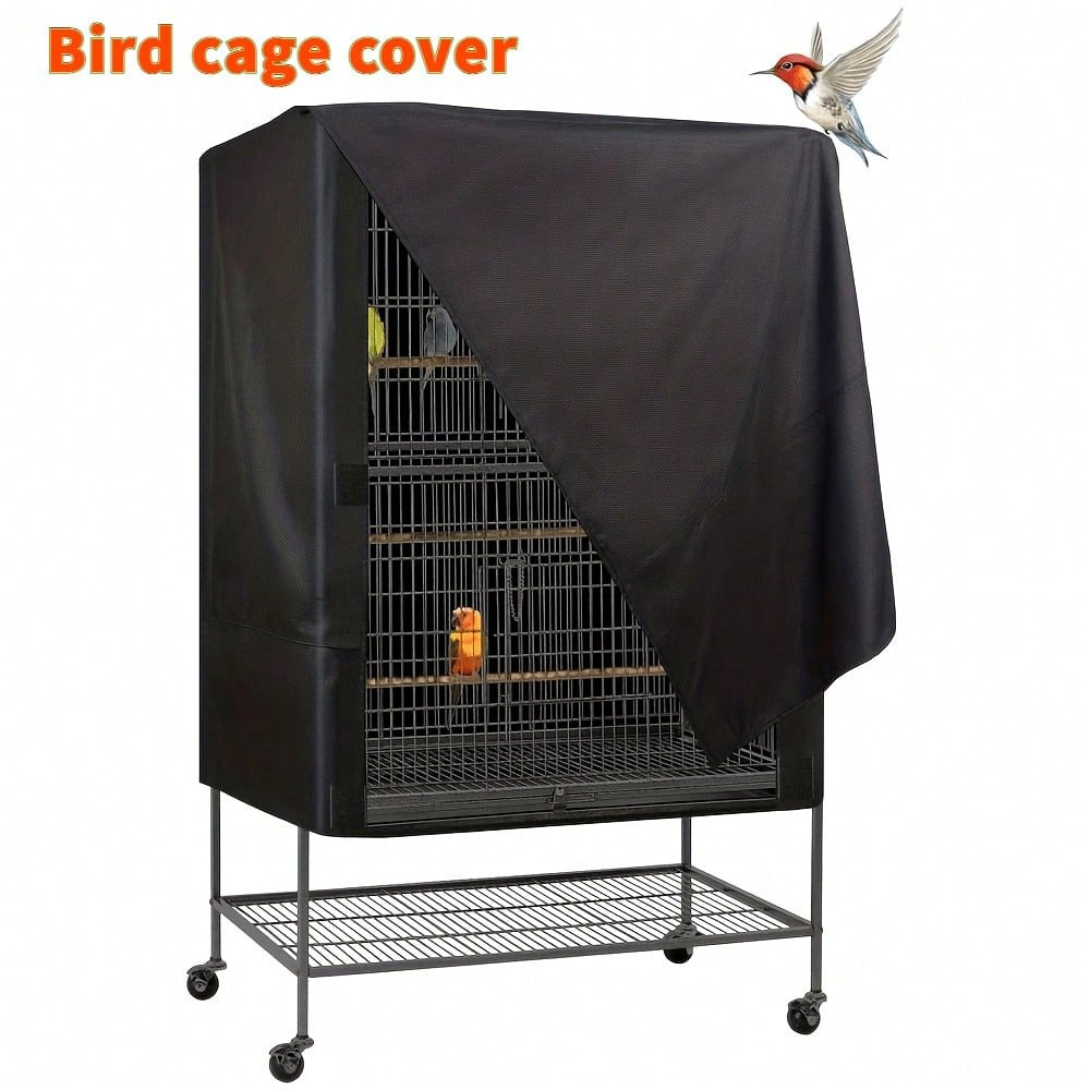 1 Pack Bird Cage Cover, Durable Washable Wind Resistant Bird Cage Accessory, Privacy Light Block Shield For Parrots & Small Pets, Indoor & Outdoor Use, Perfect Gift For Bird Owners