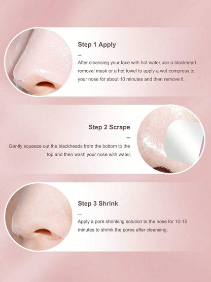 1 Pack Silicone Nose Brush, Facial Pore Cleaner, Portable Blackhead Massage Brush, Beauty Cleansing Tools Facial Cleansing, Facial Brush, Blackhead Shovel