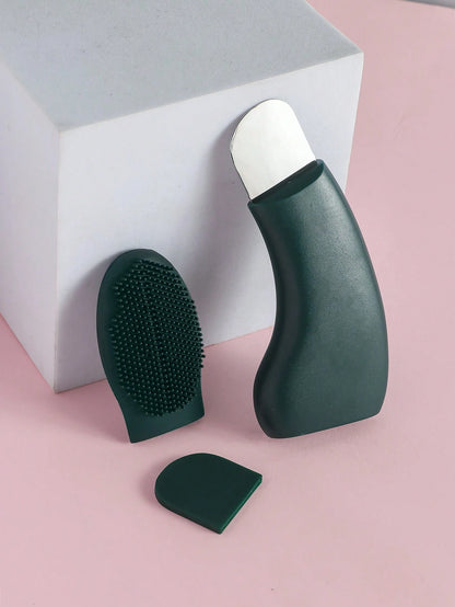 1 Pack Silicone Nose Brush, Facial Pore Cleaner, Portable Blackhead Massage Brush, Beauty Cleansing Tools Facial Cleansing, Facial Brush, Blackhead Shovel