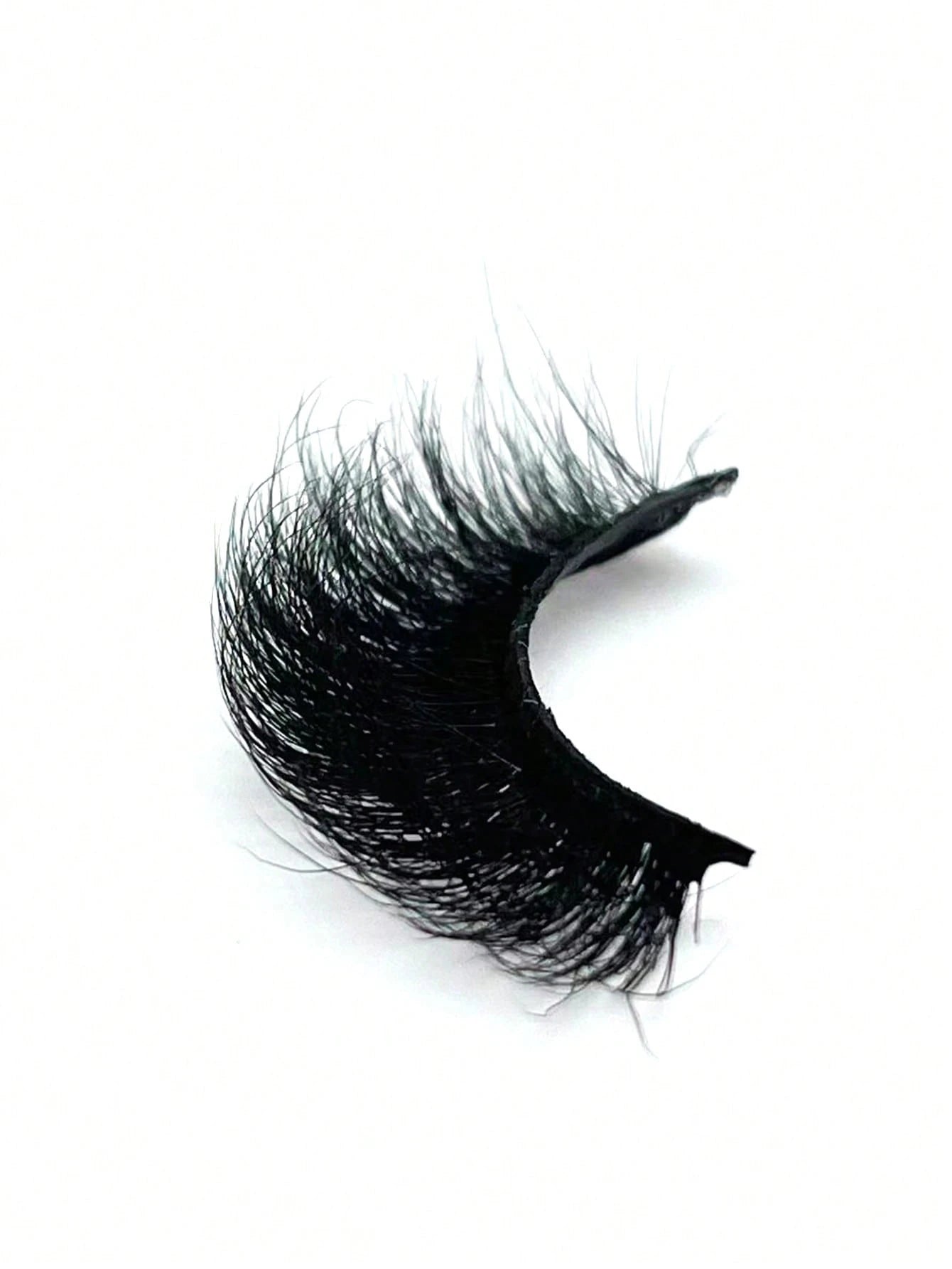 1 Pair 20mm Russian D Curl Fluffy False Eyelashes Dramatic Long Thick Volume Natural Faux Mink Fake Eyelashes