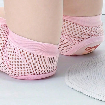 1 Pair Baby Breathable Mesh Knee Pads, Toddler Anti-Fall Crawling Protective Gear, Summer Thin Crawling Knee Pads