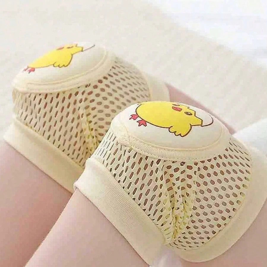 1 Pair Baby Breathable Mesh Knee Pads, Toddler Anti-Fall Crawling Protective Gear, Summer Thin Crawling Knee Pads