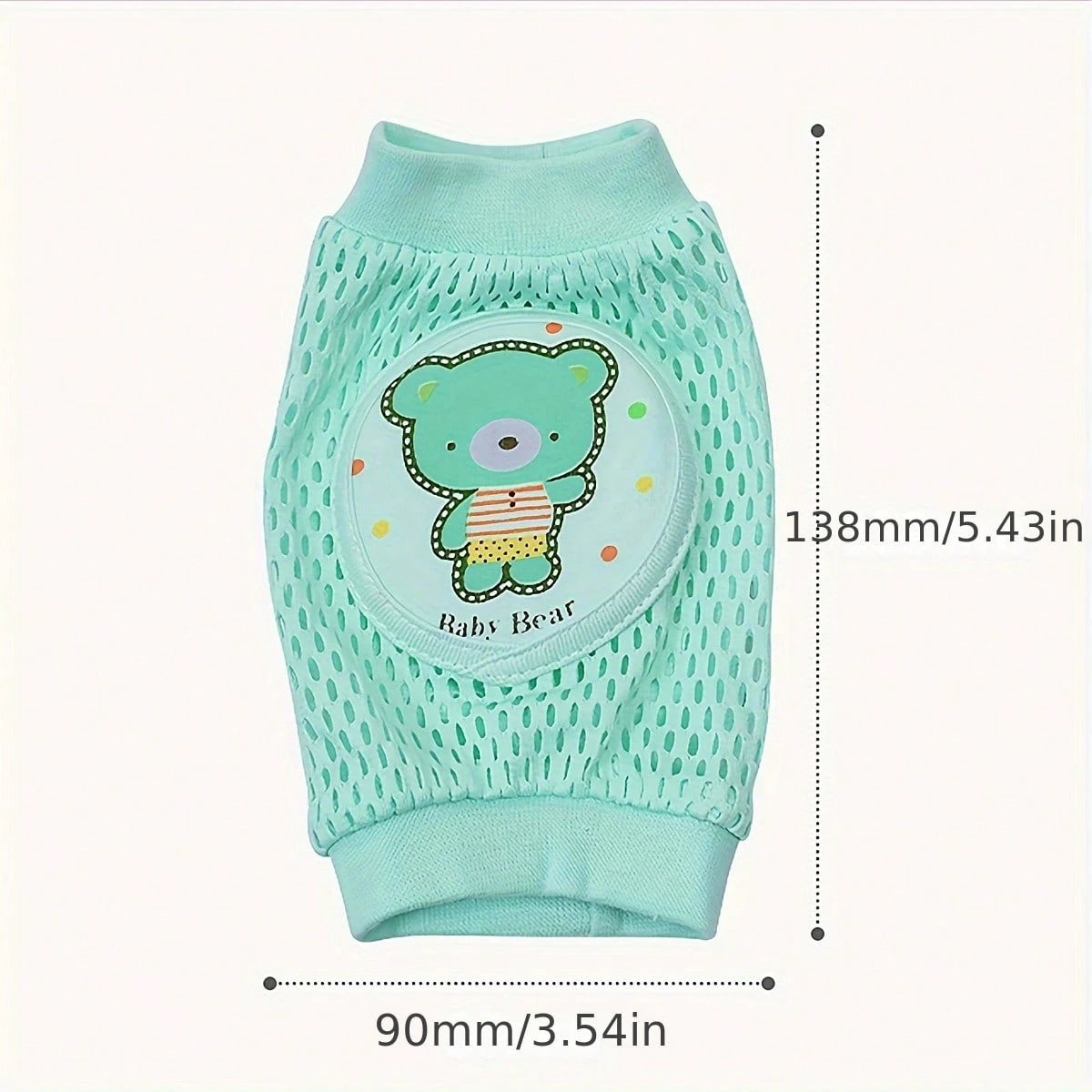 1 Pair Baby Breathable Mesh Knee Pads, Toddler Anti-Fall Crawling Protective Gear, Summer Thin Crawling Knee Pads