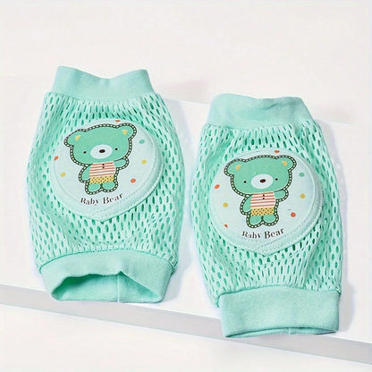 1 Pair Baby Breathable Mesh Knee Pads, Toddler Anti-Fall Crawling Protective Gear, Summer Thin Crawling Knee Pads