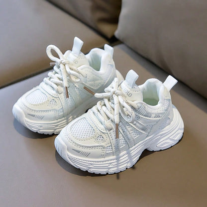 1 Pair Fashionable Baby Sneakers, Soft Breathable Fabric, Lightweight Shock-Absorbing Non-Slip Sole, Caring For Baby's Little Feet. Multiple Colors Available, Suitable For Running And Jumping, Must-Ha