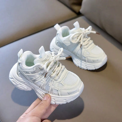 1 Pair Fashionable Baby Sneakers, Soft Breathable Fabric, Lightweight Shock-Absorbing Non-Slip Sole, Caring For Baby's Little Feet. Multiple Colors Available, Suitable For Running And Jumping, Must-Ha