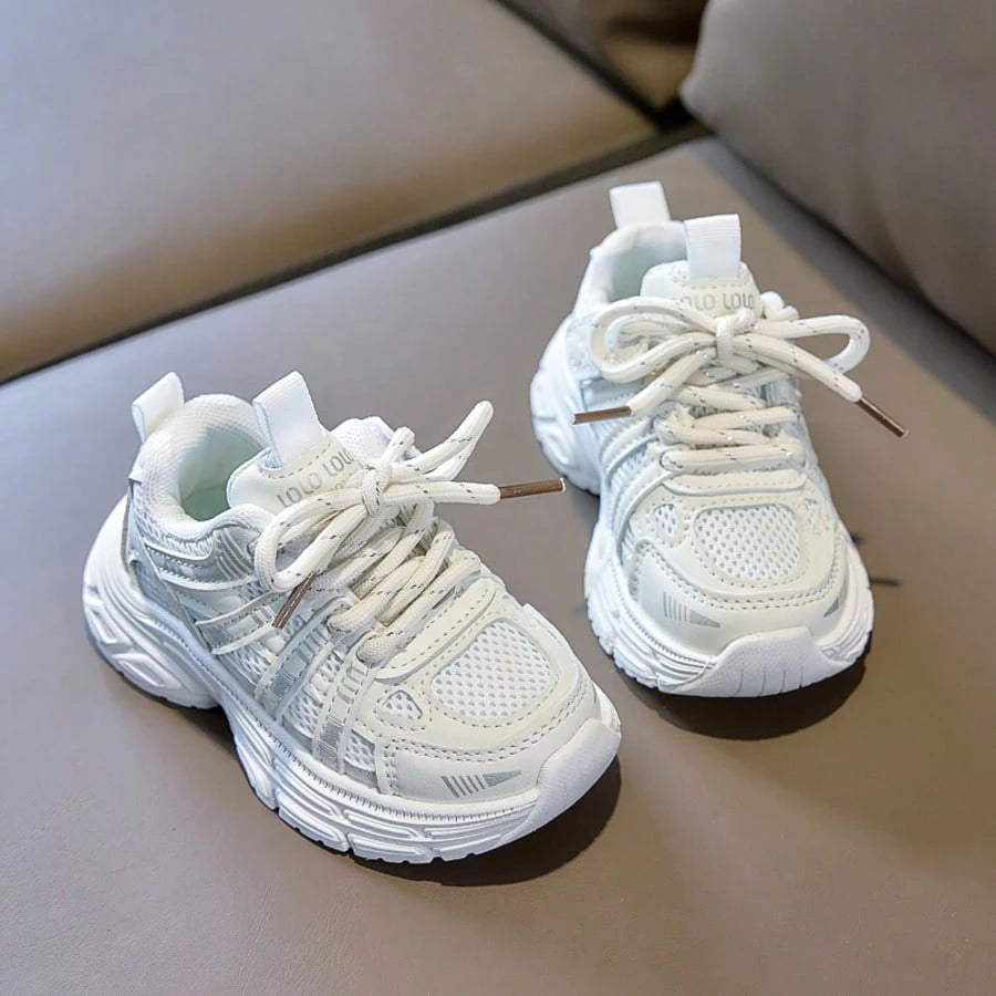 1 Pair Fashionable Baby Sneakers, Soft Breathable Fabric, Lightweight Shock-Absorbing Non-Slip Sole, Caring For Baby's Little Feet. Multiple Colors Available, Suitable For Running And Jumping, Must-Ha