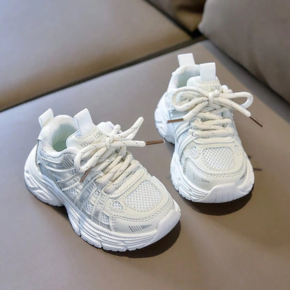 1 Pair Fashionable Baby Sneakers, Soft Breathable Fabric, Lightweight Shock-Absorbing Non-Slip Sole, Caring For Baby's Little Feet. Multiple Colors Available, Suitable For Running And Jumping, Must-Ha