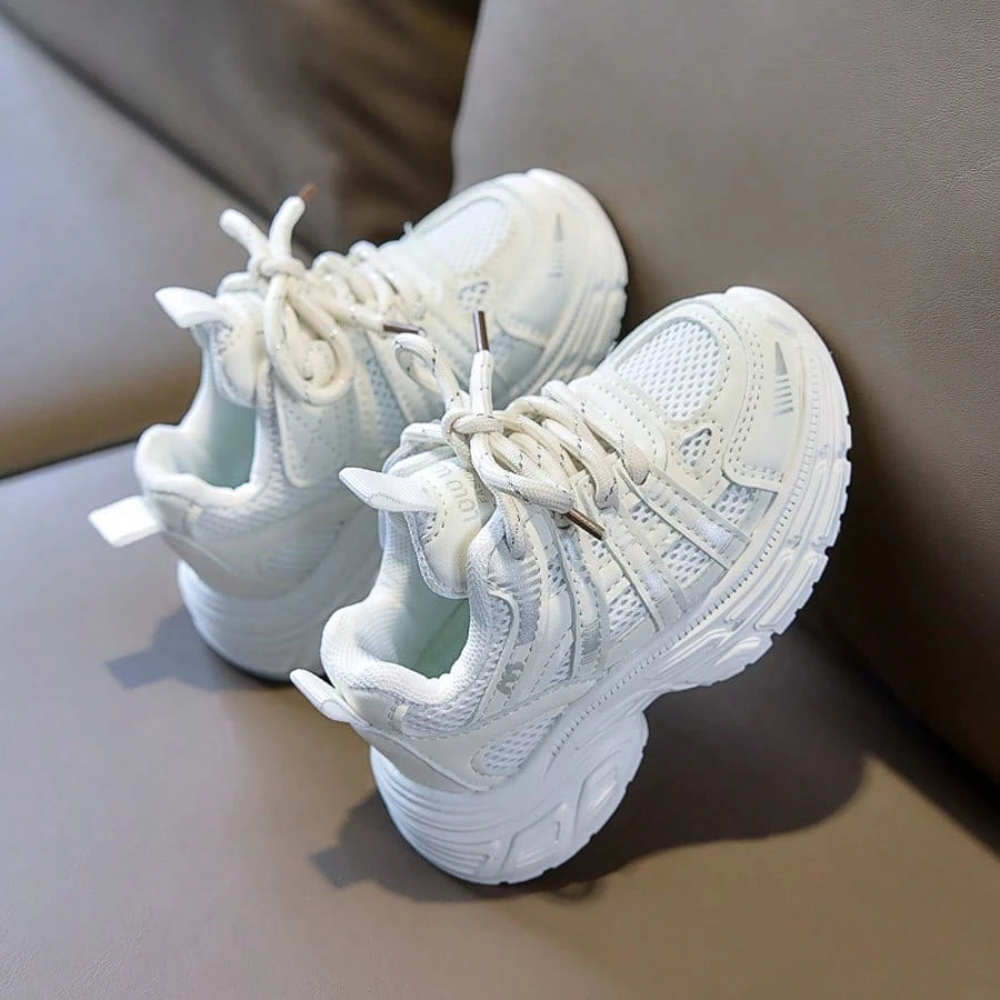 1 Pair Fashionable Baby Sneakers, Soft Breathable Fabric, Lightweight Shock-Absorbing Non-Slip Sole, Caring For Baby's Little Feet. Multiple Colors Available, Suitable For Running And Jumping, Must-Ha