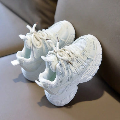 1 Pair Fashionable Baby Sneakers, Soft Breathable Fabric, Lightweight Shock-Absorbing Non-Slip Sole, Caring For Baby's Little Feet. Multiple Colors Available, Suitable For Running And Jumping, Must-Ha
