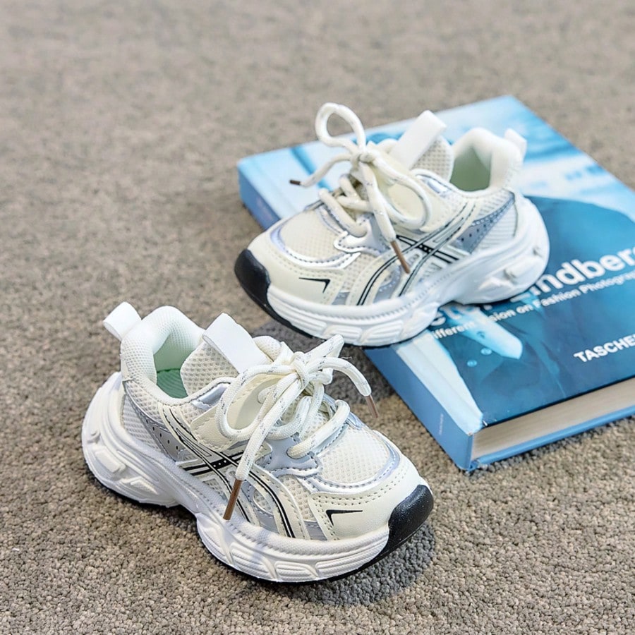 1 Pair Fashionable Baby Sports Shoes, Soft Breathable Fabric, Lightweight Shock-Absorbing Non-Slip Sole, Caring For Baby's Little Feet. Multiple Colors Available, Suitable For Running And Jumping, Ess