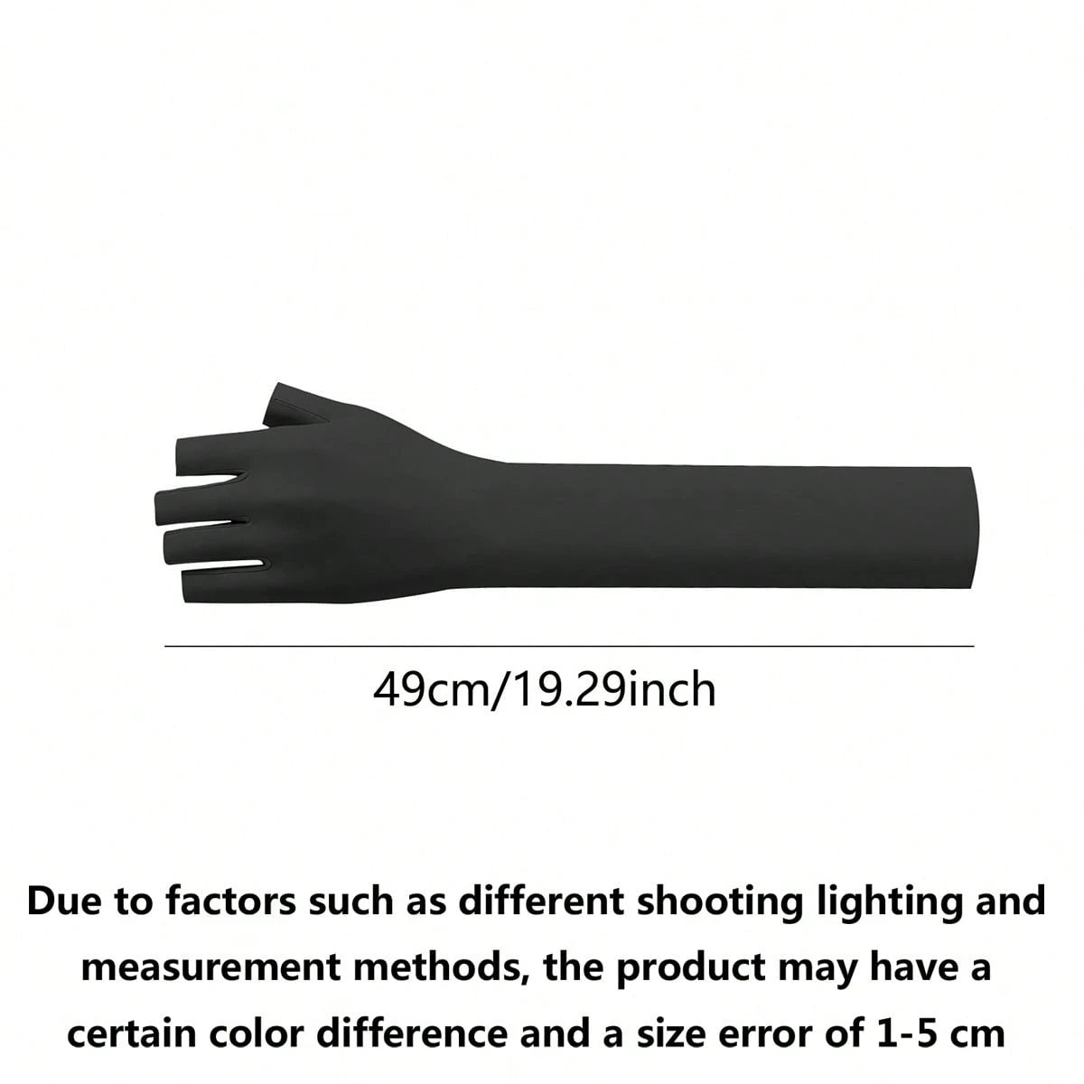 1 Pair Ice Silk Four-Finger Sun Protection Arm Sleeves, Women's Summer Breathable Cooling Sleeves For Outdoor Cycling