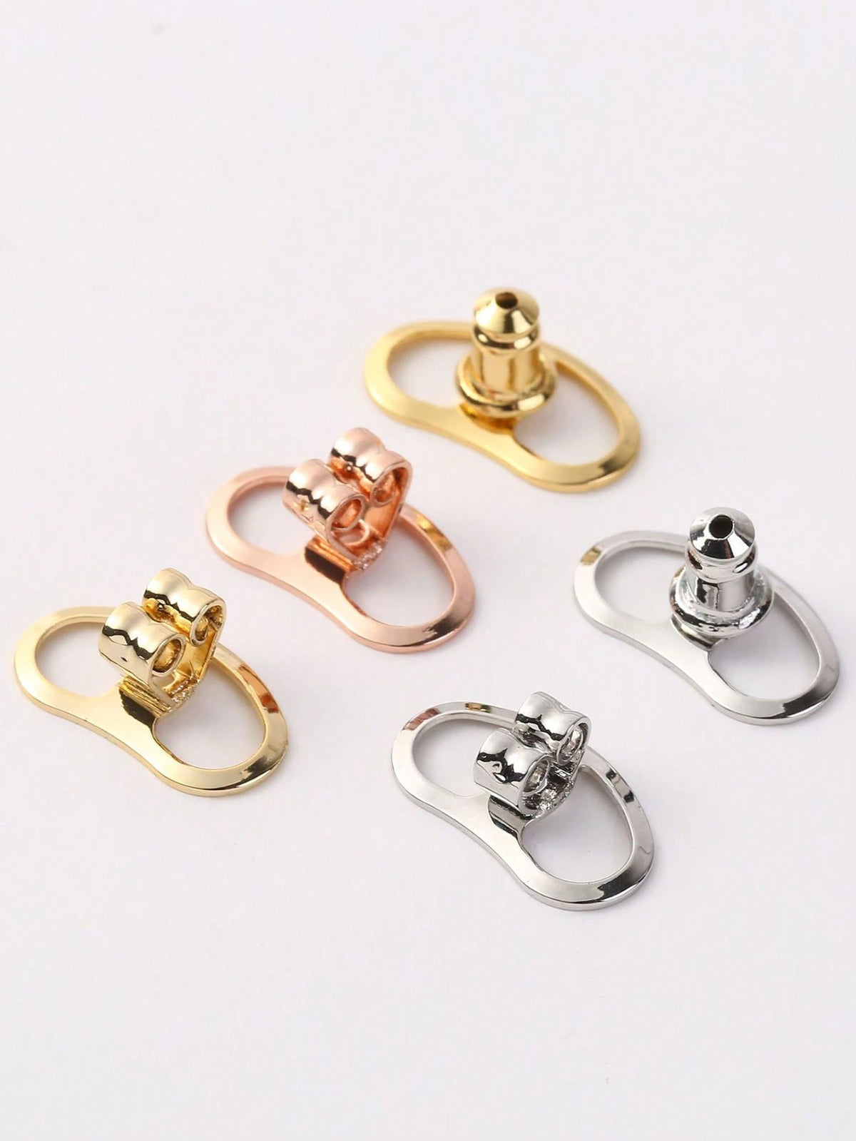 1 Pair Minimalist Copper Pig Nose Shape Ear Plugs, Fashion Auxiliary Ear Tunnels Prevent Ear Stretching, DIY Jewelry Accessories, Gift & Daily Use For Women