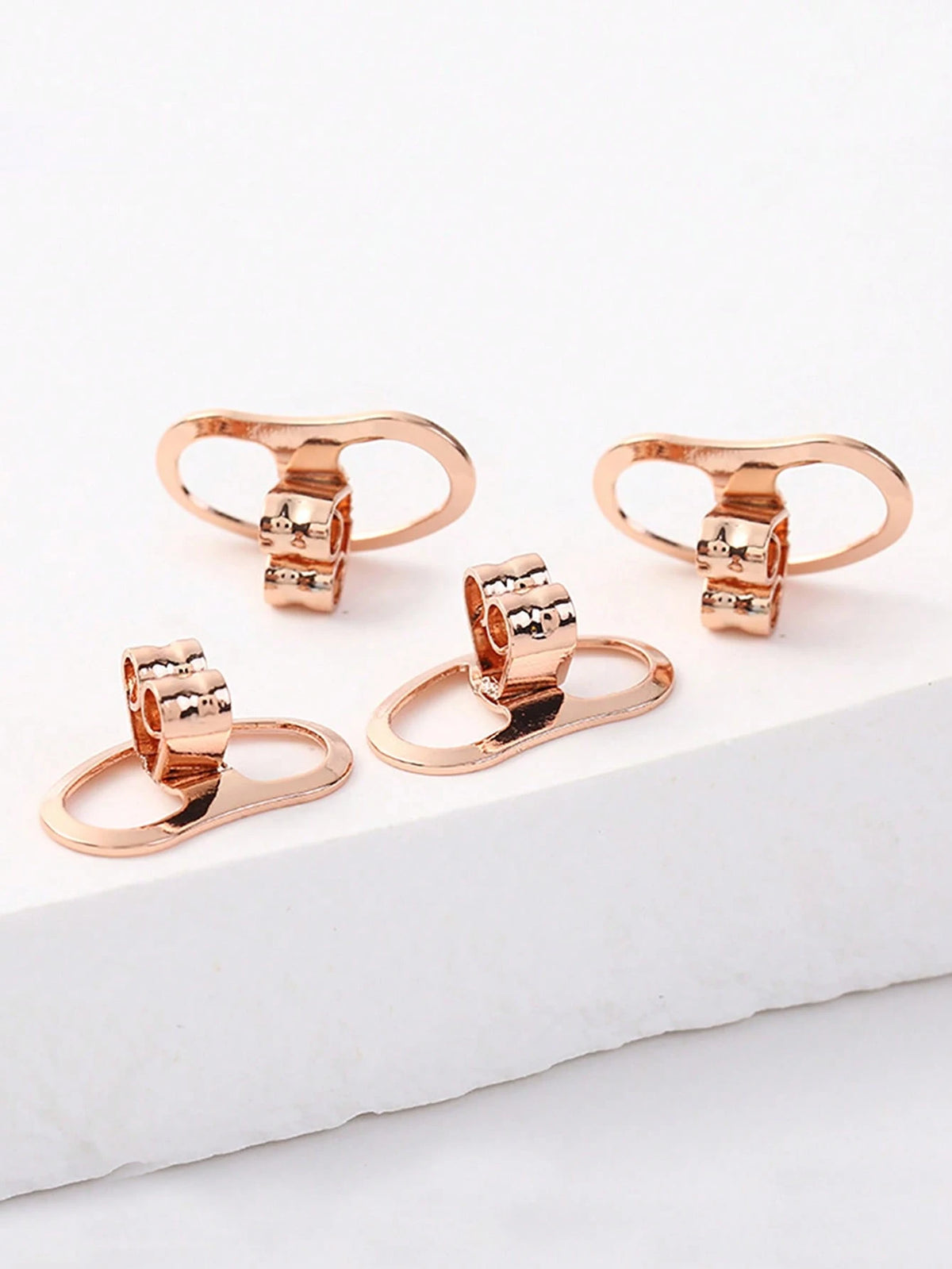 1 Pair Minimalist Copper Pig Nose Shape Ear Plugs, Fashion Auxiliary Ear Tunnels Prevent Ear Stretching, DIY Jewelry Accessories, Gift & Daily Use For Women