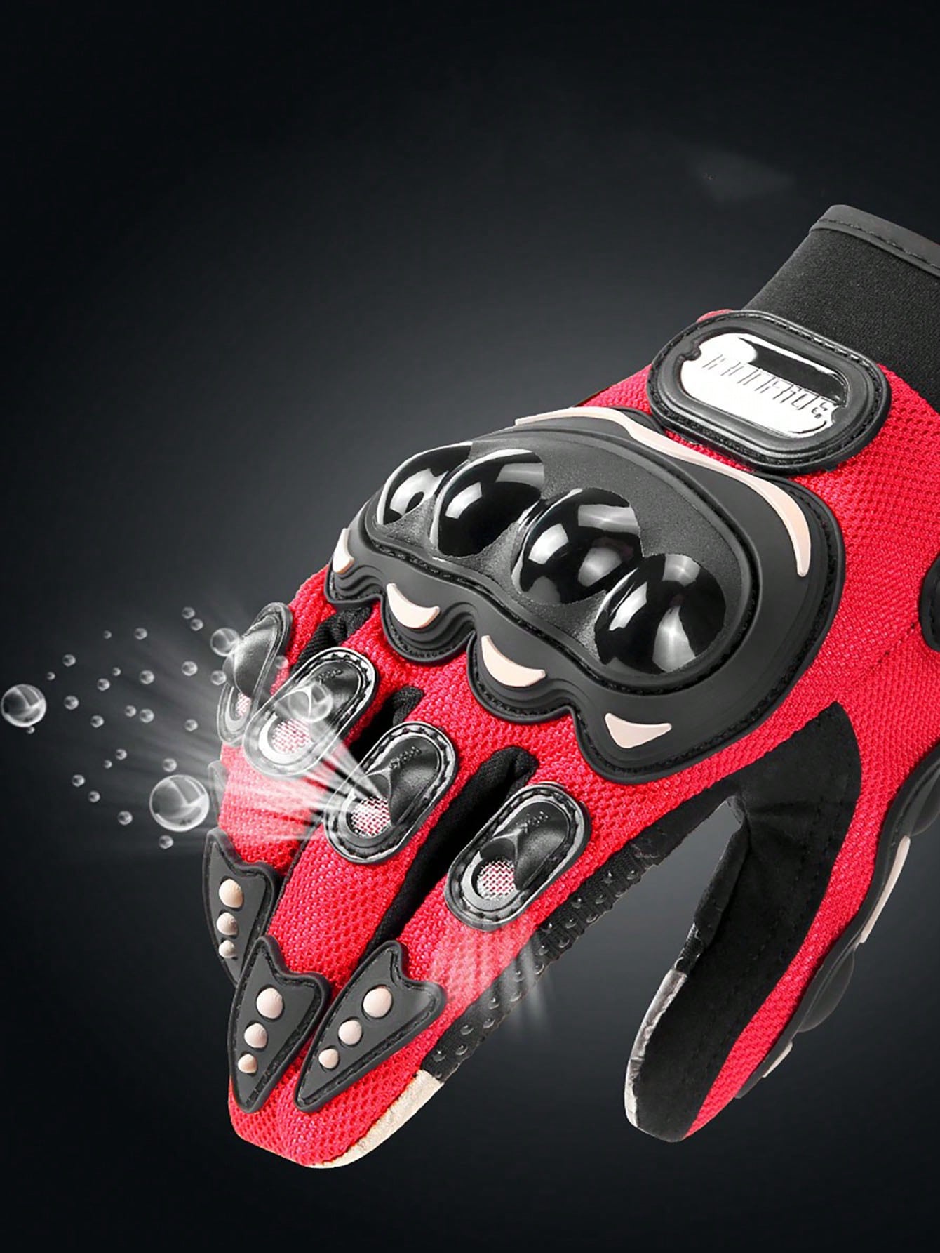 1 Pair Waterproof Motorcycle Gloves, Warm Riding Gloves, Full Finger Motorcycle Gloves, Touchscreen Motorcycle Gloves, Anti-Slip Racing Gloves, Motorcycle Accessories, Essential For Riding, Unisex Bik
