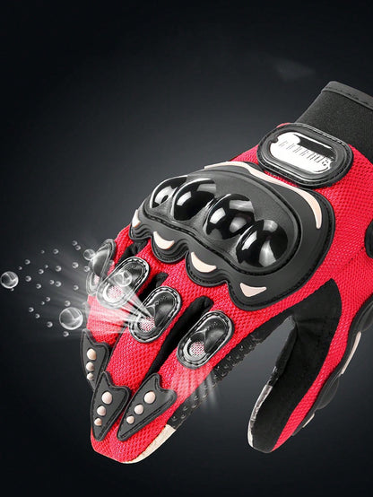 1 Pair Waterproof Motorcycle Gloves, Warm Riding Gloves, Full Finger Motorcycle Gloves, Touchscreen Motorcycle Gloves, Anti-Slip Racing Gloves, Motorcycle Accessories, Essential For Riding, Unisex Bik
