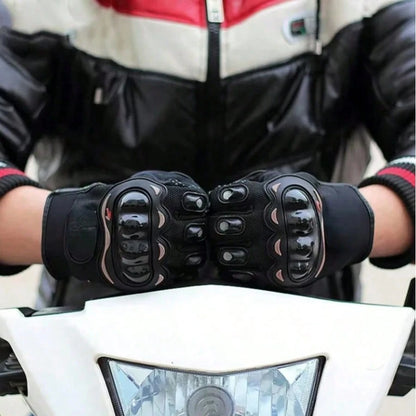 1 Pair Waterproof Motorcycle Gloves, Warm Riding Gloves, Full Finger Motorcycle Gloves, Touchscreen Motorcycle Gloves, Anti-Slip Racing Gloves, Motorcycle Accessories, Essential For Riding, Unisex Bik