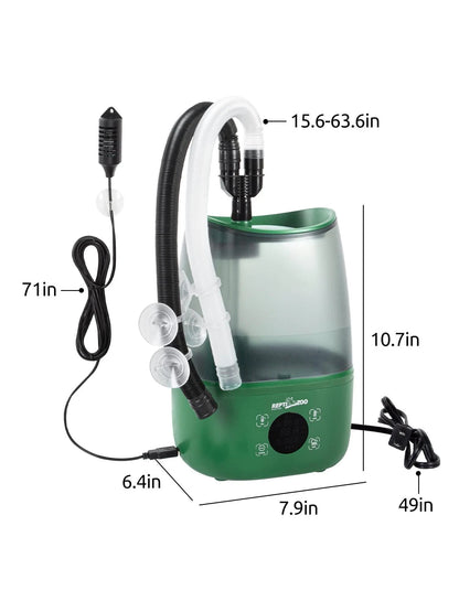 1 PC 4L Reptile Humidifier Fogger, Large Reptile Fogger with Humidity Control, Terrarium Humidifiers with Extended Tube Automatic Reptile Misting System for Reptiles Amphibians Herps Vivarium