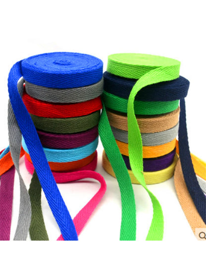 1 Pc 5yards 20mm 100% Ribbon Handmade Hserring Bone Ribbon For Apparel Sewing Fabric DIY Christmas Decoration