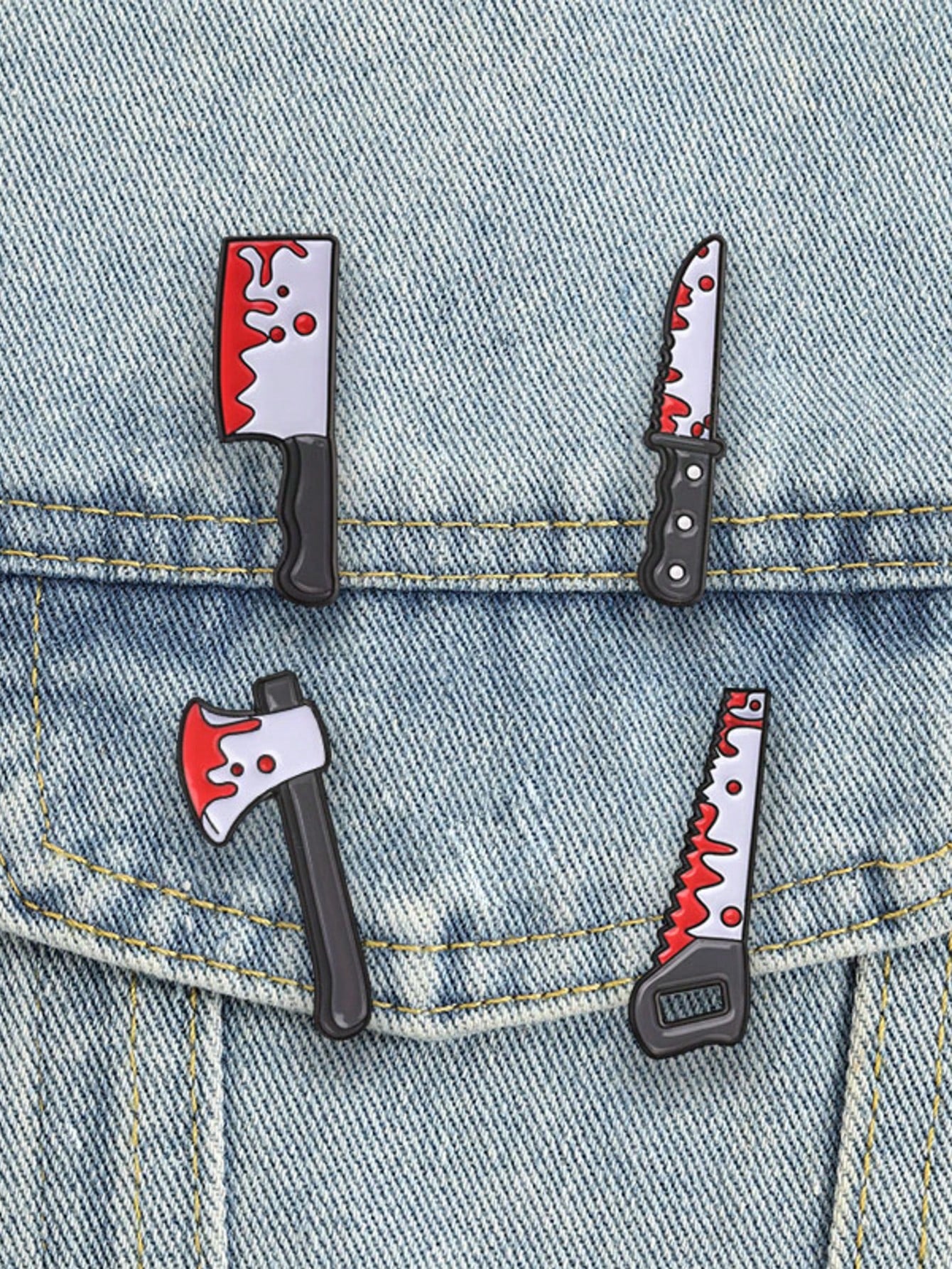 1 Pc Assorted Halloween Pattern Brooches, Lapel Pins For Clothes & Backpacks, Holiday Gifts, Unisex Daily Accessories
