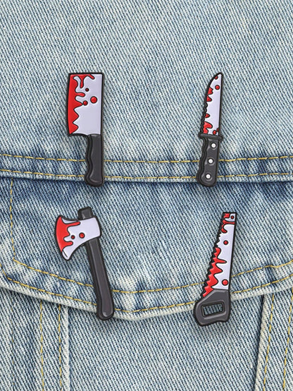 1 Pc Assorted Halloween Pattern Brooches, Lapel Pins For Clothes & Backpacks, Holiday Gifts, Unisex Daily Accessories