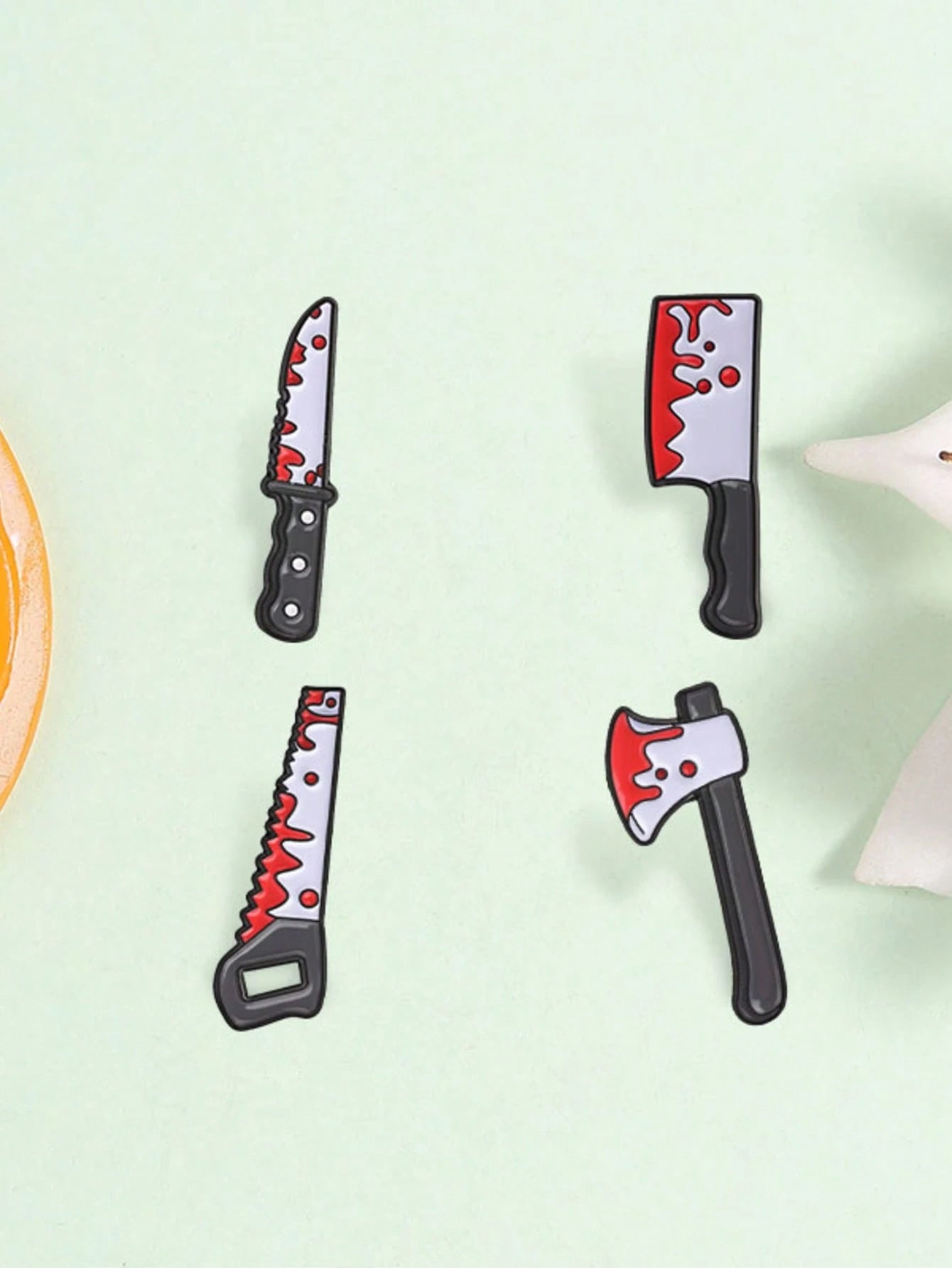 1 Pc Assorted Halloween Pattern Brooches, Lapel Pins For Clothes & Backpacks, Holiday Gifts, Unisex Daily Accessories