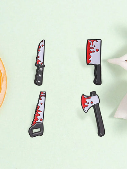 1 Pc Assorted Halloween Pattern Brooches, Lapel Pins For Clothes & Backpacks, Holiday Gifts, Unisex Daily Accessories