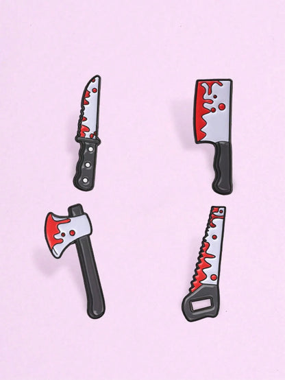 1 Pc Assorted Halloween Pattern Brooches, Lapel Pins For Clothes & Backpacks, Holiday Gifts, Unisex Daily Accessories
