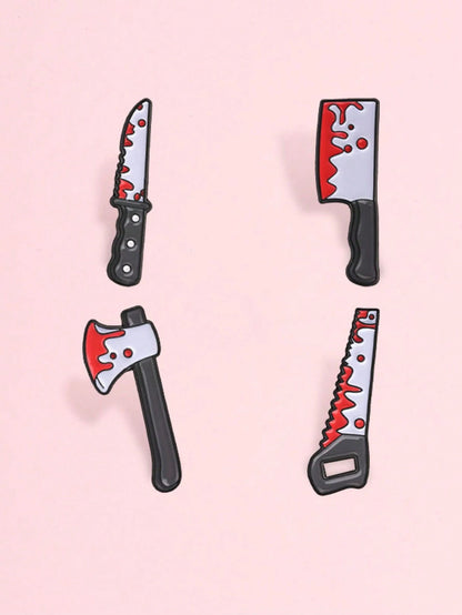1 Pc Assorted Halloween Pattern Brooches, Lapel Pins For Clothes & Backpacks, Holiday Gifts, Unisex Daily Accessories