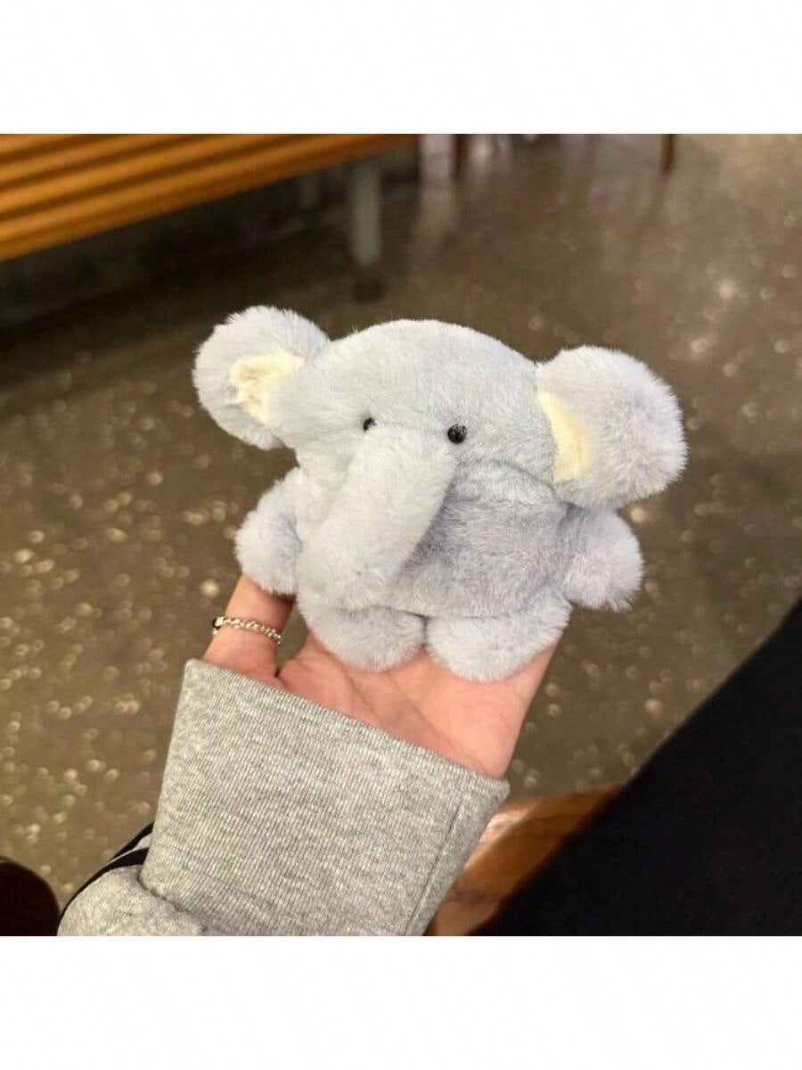 1 Pc Plush Blue Small Elephant Ear Case For AirPods1/2 For AirPods Pro For AirPods 3 For AirPods Pro (2nd Generation) For AirPods 4