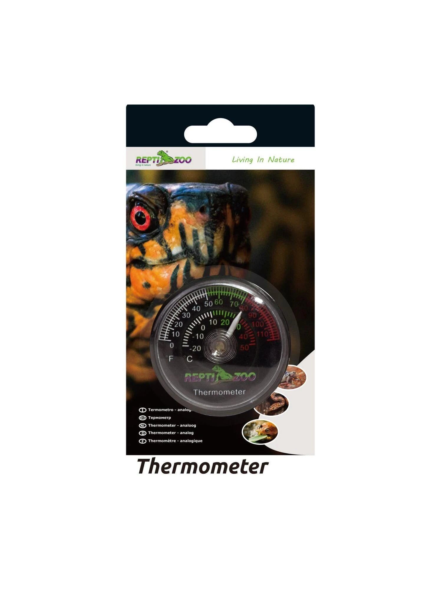 1 PC Reptile Terrarium Thermometer, Dial Gauges Pet Rearing Box Thermometer Celsius and Fahrenheit, Reptile Thermometer Accurate Dual Gauges Display, 2 in 1 Reptile Tank Thermometer & Humidity Meter