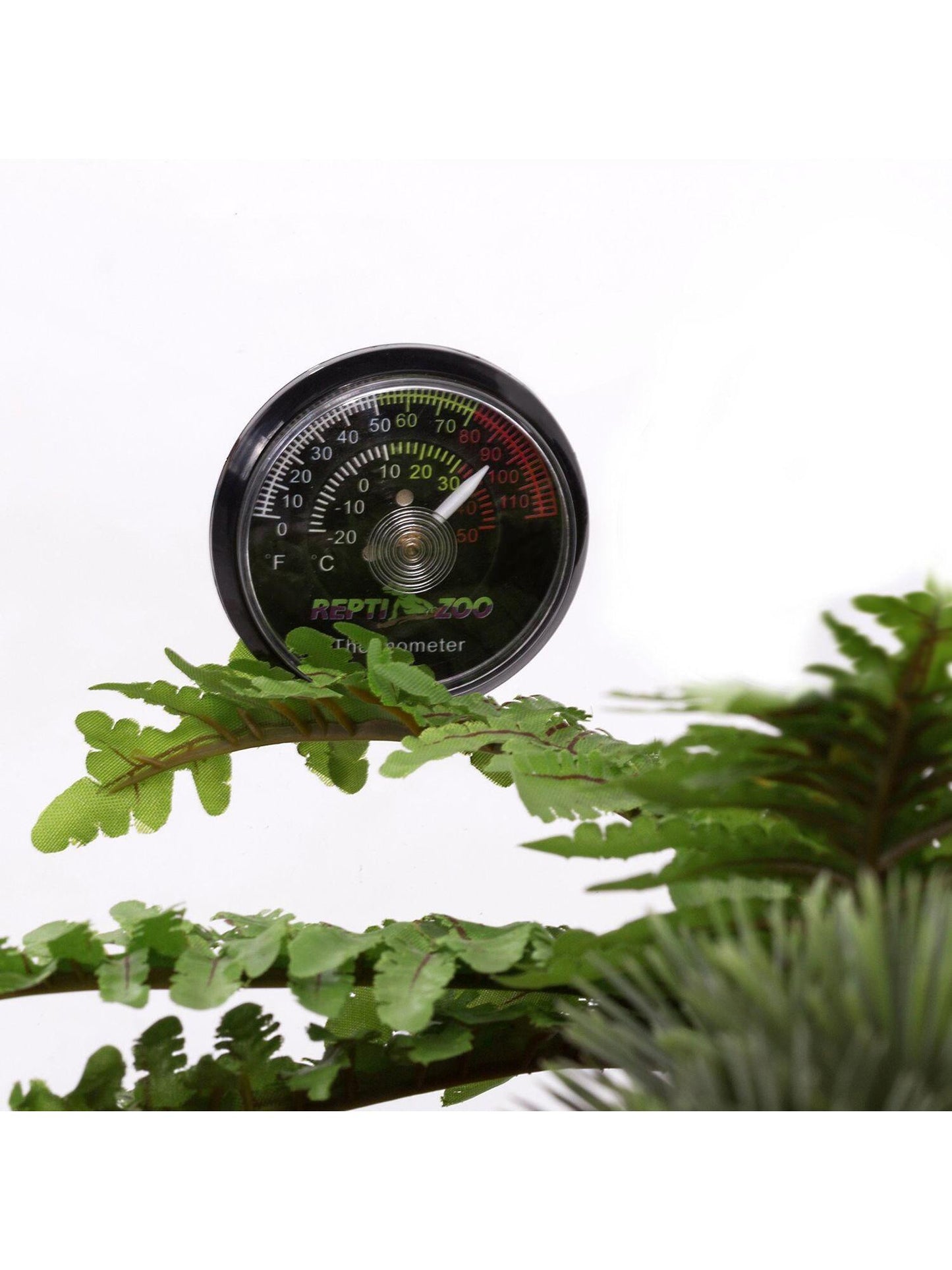 1 PC Reptile Terrarium Thermometer, Dial Gauges Pet Rearing Box Thermometer Celsius and Fahrenheit, Reptile Thermometer Accurate Dual Gauges Display, 2 in 1 Reptile Tank Thermometer & Humidity Meter