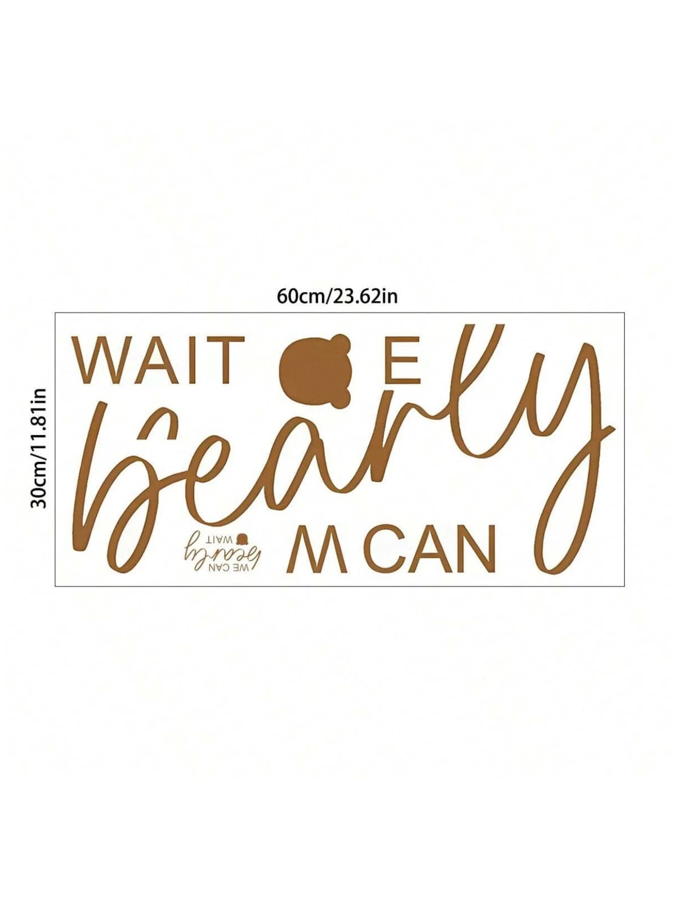 1 Pc We Can Bearly Wait Sign Baby Shower Decoration Backdrop Banner For Gender Reveal Party (Girl Boy Baby) Theme Party Background