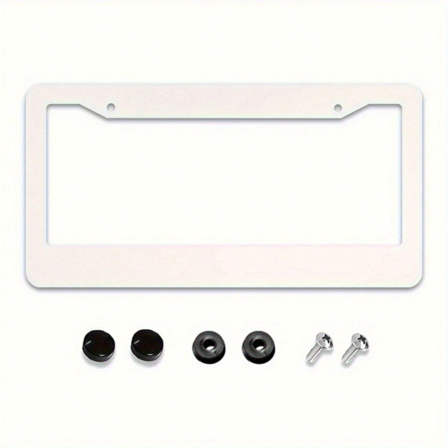 [1 Piece] Car License Plate Cover, Black American Flag, Aluminum Metal License Plate Rust-Proof Decorative Sign, Unisex American Flag Pattern- License Plate Frame, License Plate Cover, Vehicle Decora