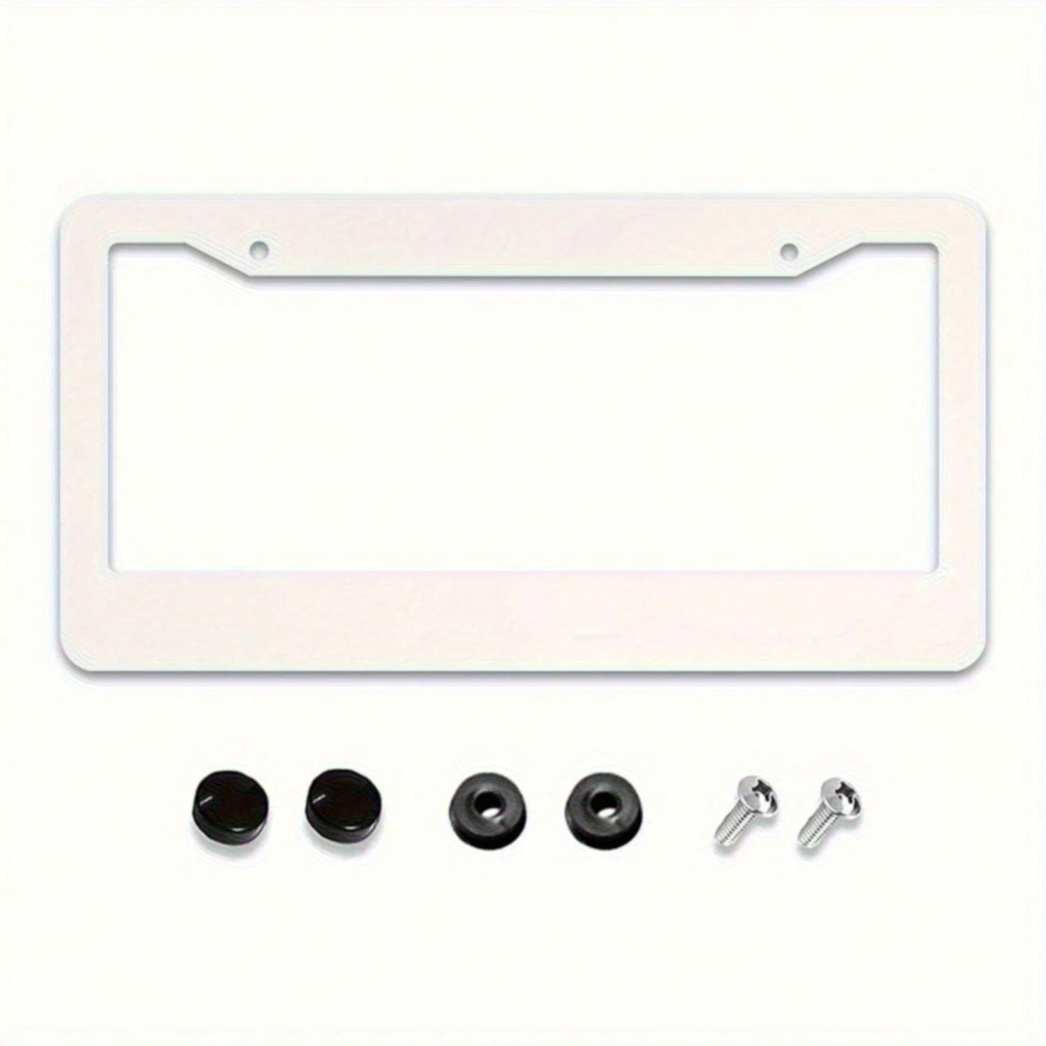 [1 Piece] Car License Plate Cover, Black American Flag, Aluminum Metal License Plate Rust-Proof Decorative Sign, Unisex American Flag Pattern- License Plate Frame, License Plate Cover, Vehicle Decora