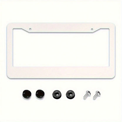 [1 Piece] Car License Plate Cover, Black American Flag, Aluminum Metal License Plate Rust-Proof Decorative Sign, Unisex American Flag Pattern- License Plate Frame, License Plate Cover, Vehicle Decora