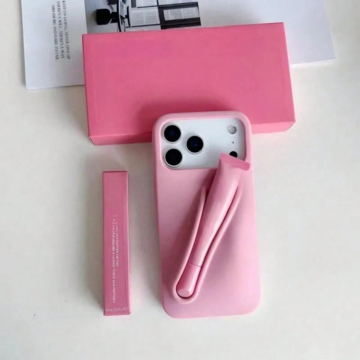 1-Piece Silicone Phone Case With Holder For IPhone 17 Pro Max 16/15/14 Pro, Soft Touch Matte Back Cover, Shockproof & Anti-Fingerprint Protective Case