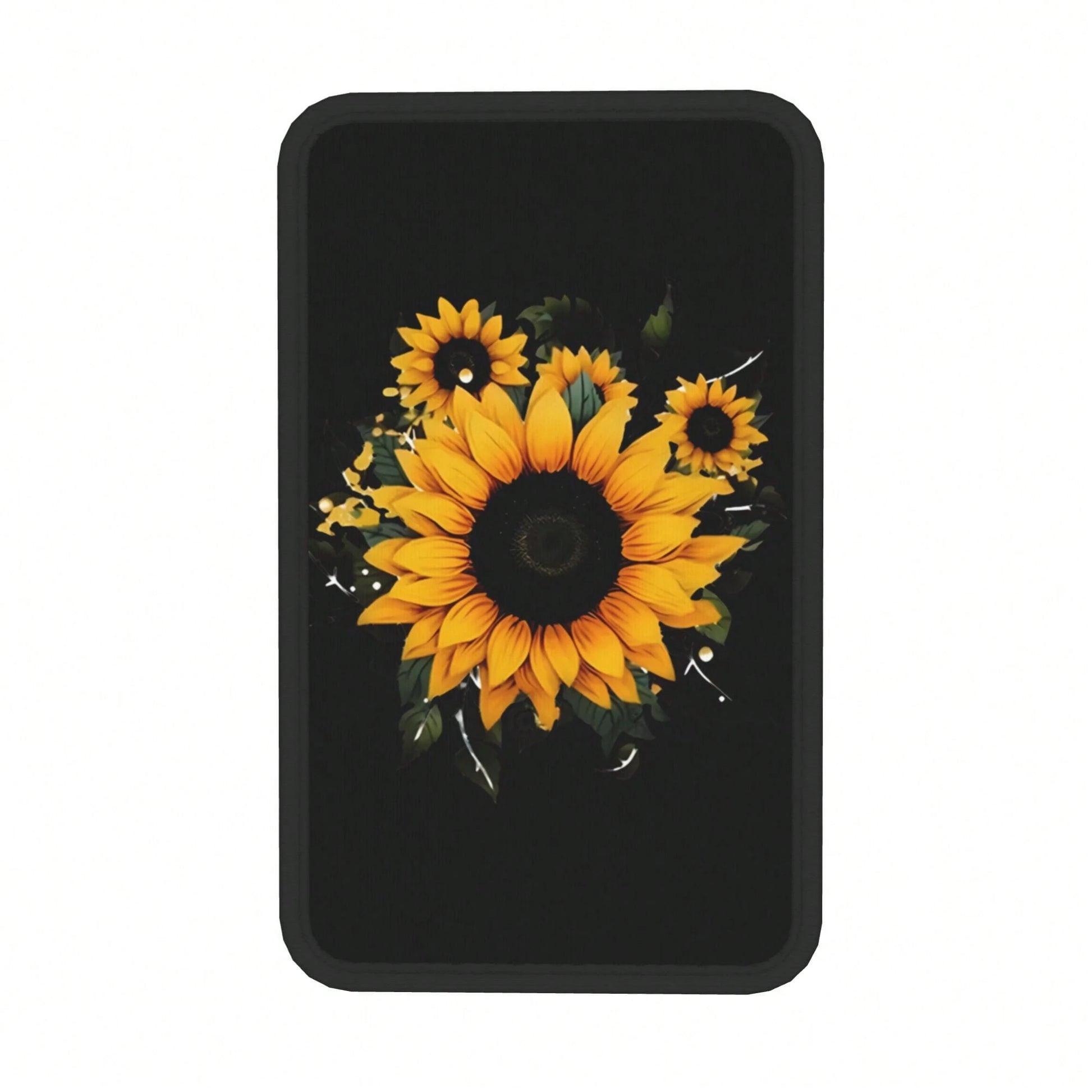 1-Piece Sunflower Bouquet Universal Car Dashboard Cover, Dreamy Cartoon Design, Premium Dashboard Protector, Armrest Box Storage Compartment, Stylish Interior Upgrade,Car Acessesories,Car Acessesories