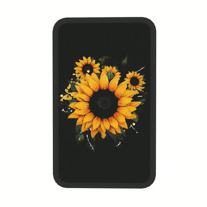 1-Piece Sunflower Bouquet Universal Car Dashboard Cover, Dreamy Cartoon Design, Premium Dashboard Protector, Armrest Box Storage Compartment, Stylish Interior Upgrade,Car Acessesories,Car Acessesories