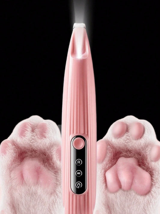 1 Piece USB Pet Hair Clipper, Electric Shaver With LED Light, Removes Hair From Cat/Dog Paws, Can Trim Hair Around Paws, Ears, Eyes And Private Parts, Suitable For Daily Care Animal Hair