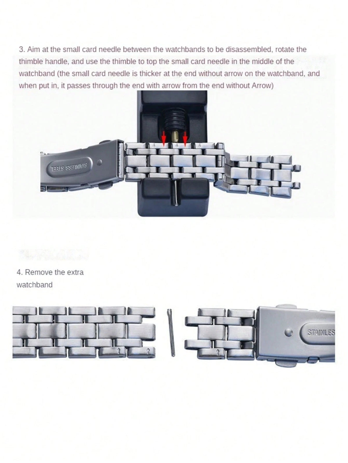 1 Piece Watch Changer, Steel Strip Adjustment Tool, Mini Small Scale Watch Changer, Clock Tool, Watch Accessory