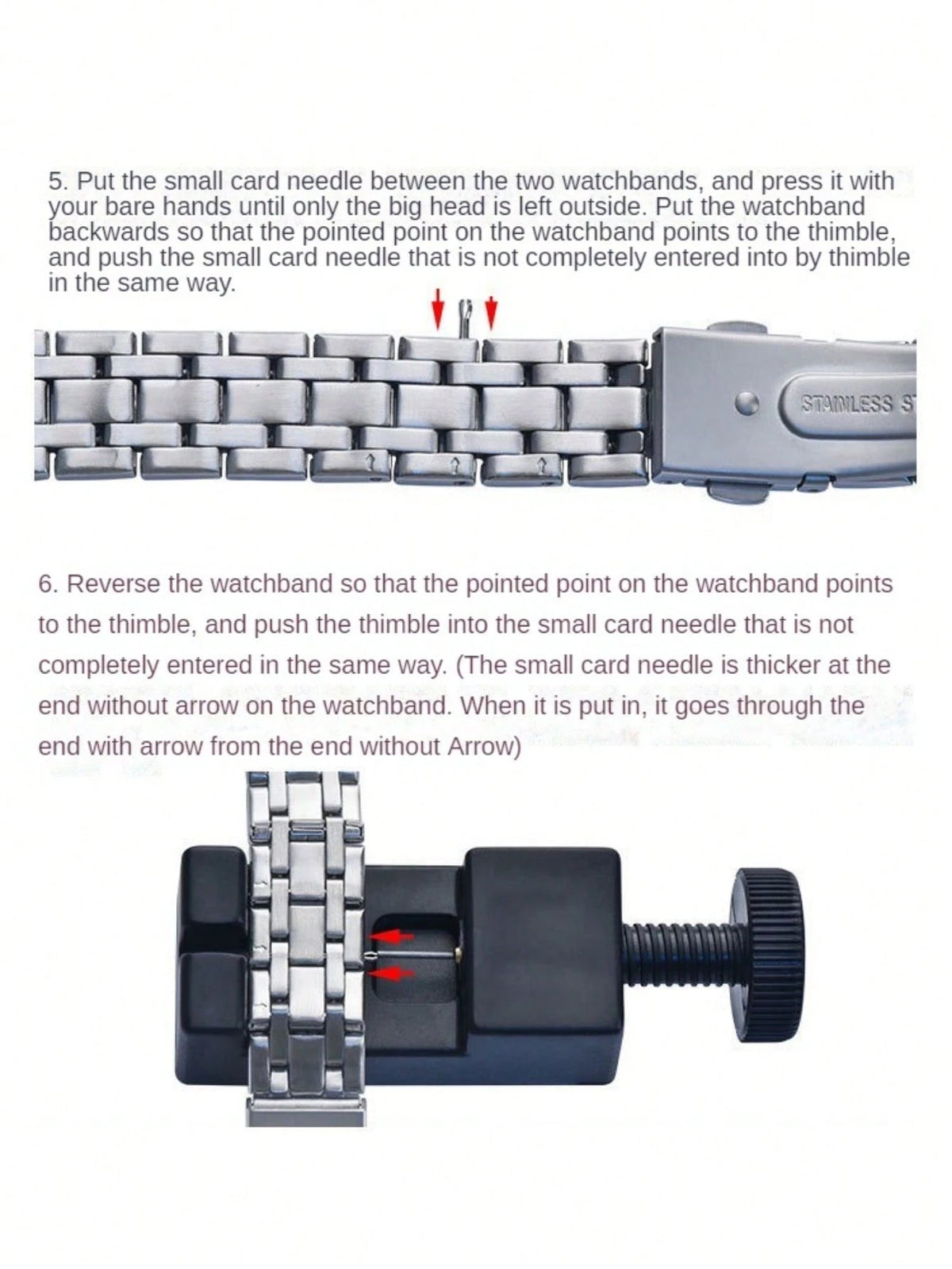 1 Piece Watch Changer, Steel Strip Adjustment Tool, Mini Small Scale Watch Changer, Clock Tool, Watch Accessory