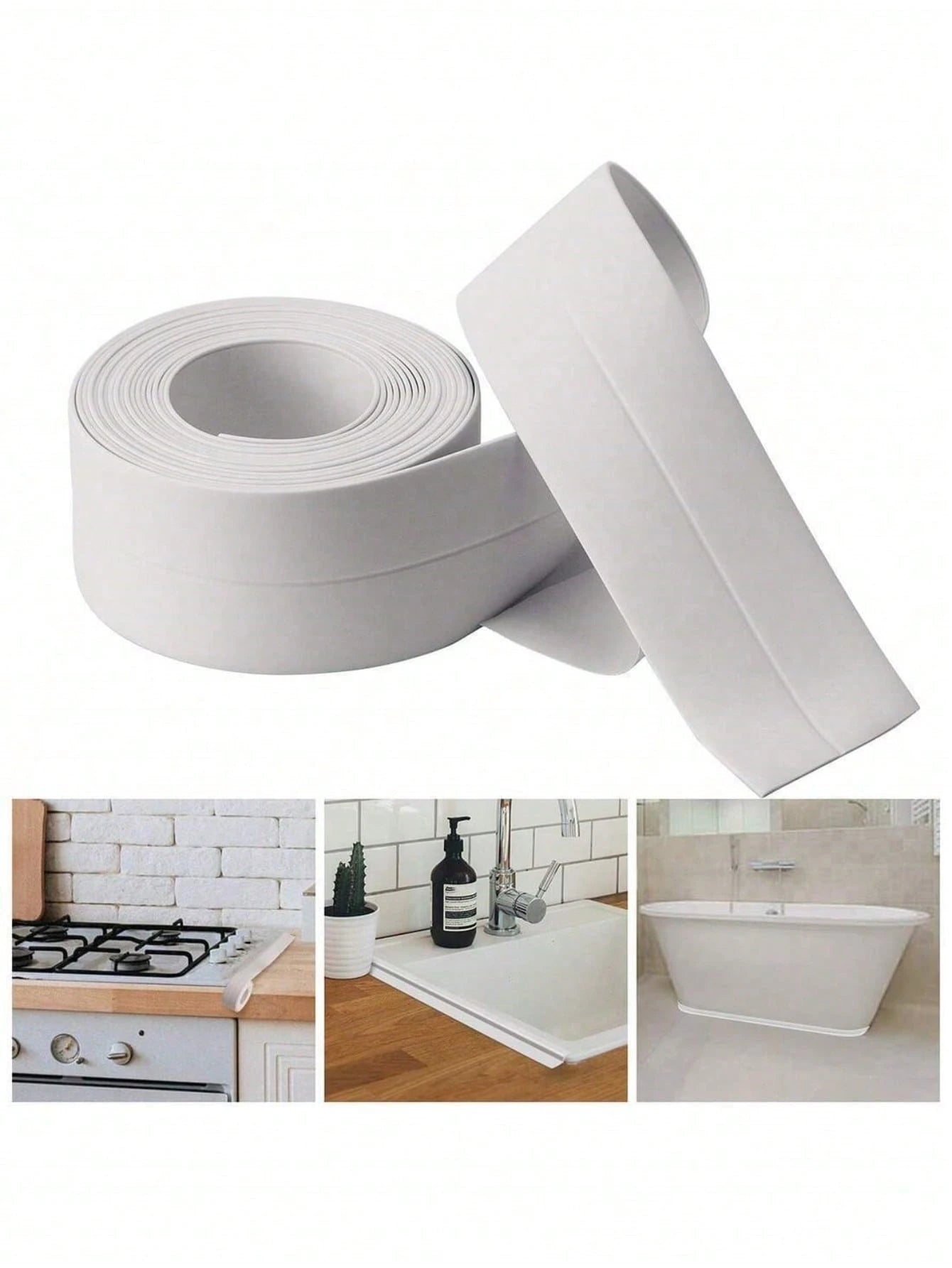 1 Roll White Waterproof Caulk Tape, Sealing Tape, Bathroom And Kitchen Sealant Home Bathroom Decor Fall Decor Back To School