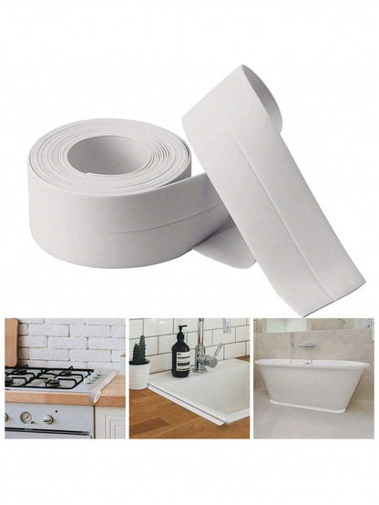 1 Roll White Waterproof Caulk Tape, Sealing Tape, Bathroom And Kitchen Sealant Home Bathroom Decor Fall Decor Back To School