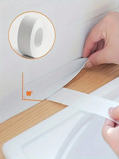 1 Roll White Waterproof Caulk Tape, Sealing Tape, Bathroom And Kitchen Sealant Home Bathroom Decor Fall Decor Back To School