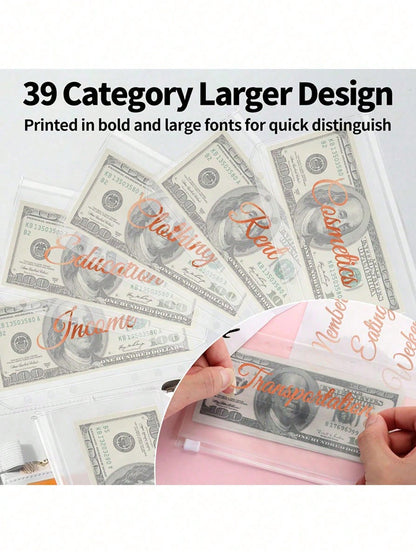 1 Set A6 PU Leather Macaron Color Loose Leaf Notebook, With Detachable Cover, Creative Stationery, Comes With 8 Zipper Pouches