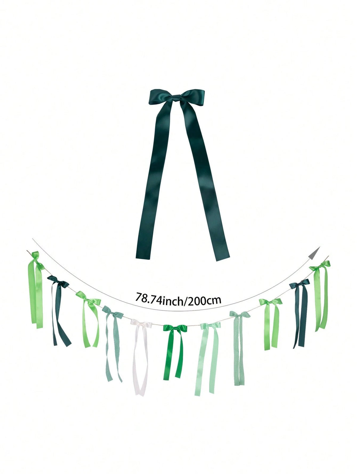 1 Set Brown Plaid Bow Banner, Italian Martini Theme Bow Ribbon Banner Decoration, Baby Shower, Birthday Party Decor