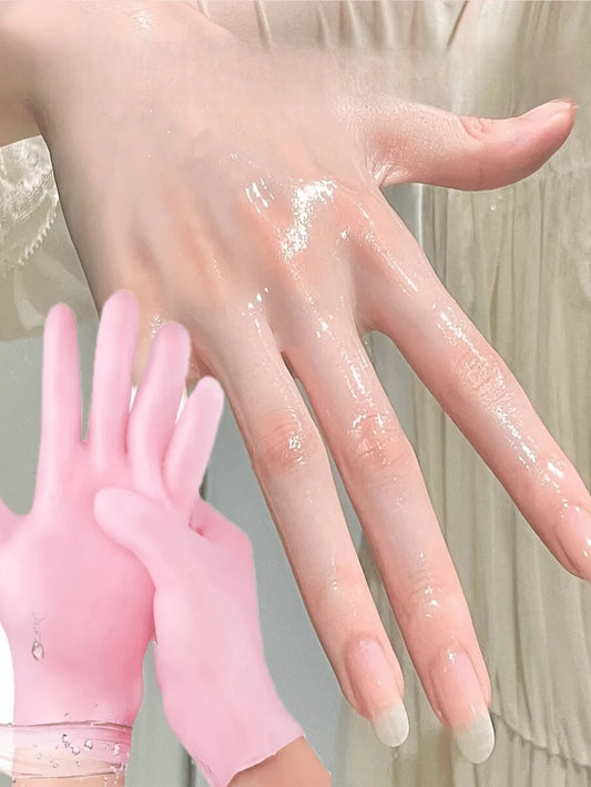 1 Set Hand And Foot Care Tools Silicone Gel Gloves And Socks For Dry Cracked Skin Softening Exfoliating Feet Hand Care Travel Accessories