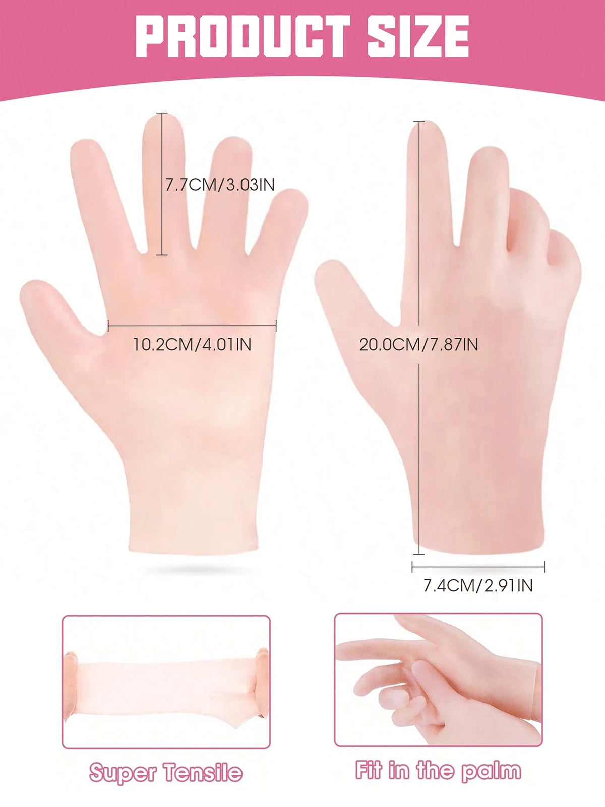 1 Set Hand And Foot Care Tools Silicone Gel Gloves And Socks For Dry Cracked Skin Softening Exfoliating Feet Hand Care Travel Accessories
