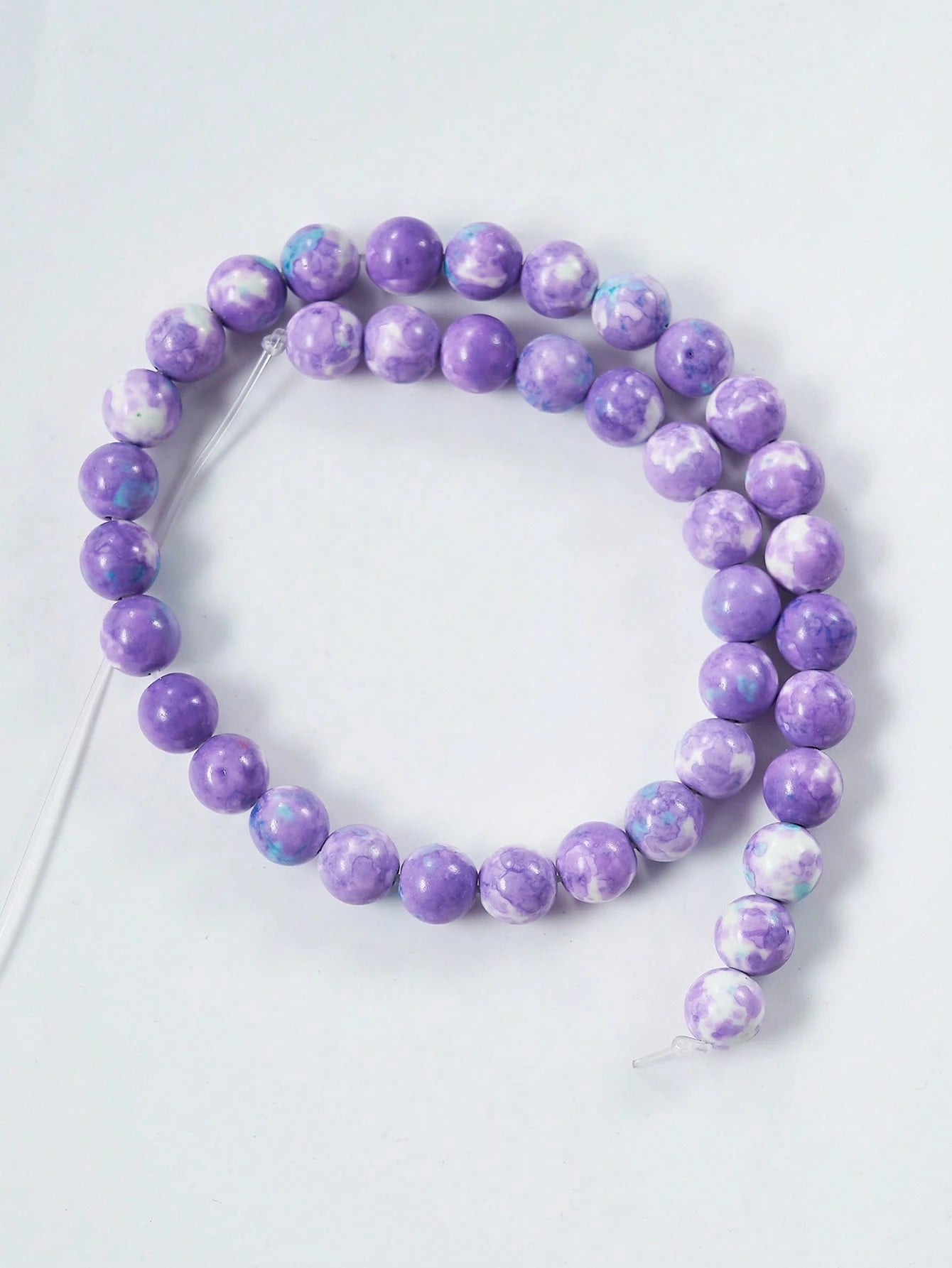1 Strand Purple Agate Gemstone, Purple Rainbow Stones Round Beads Healing Smooth Loose DIY Charm Beads For Jewelry Making Accessories 4mm 6mm 8mm 10mm